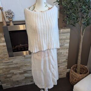 United Colors Of Benetton Soft White Sweater Dress